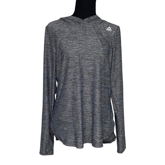 Hooded Reebok long sleeved shirt with thumbholes - Picture 1 of 6